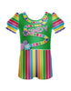 Candy Land Puff Sleeve Biketard