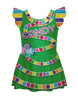 Candy Land Tank with Gather Sleeve Dress