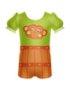 Monkey Barrel Puff Sleeve Biketard