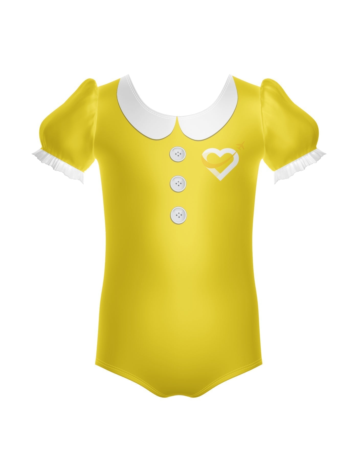 Flight Attendant Puff Sleeve Leotard