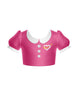 Flight Attendant Puff Sleeve Crop Top