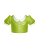 Flight Attendant Puff Sleeve Crop Top