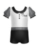 Us Chickens Puff Sleeve Biketard