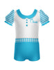 Us Chickens Puff Sleeve Biketard