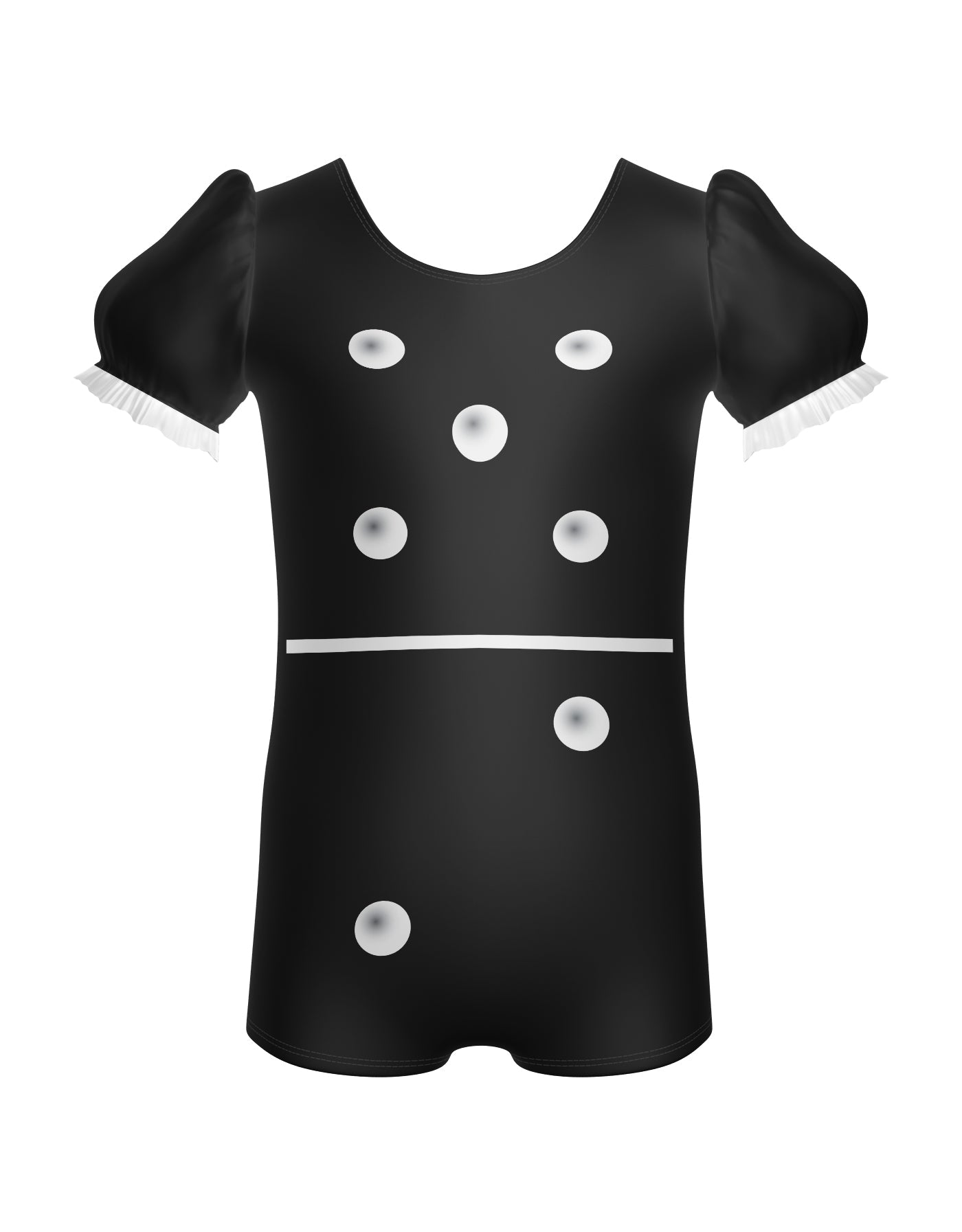 Dominos Puff Sleeve Biketard