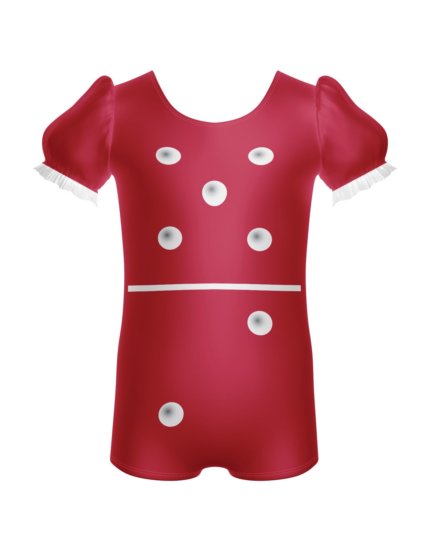 Dominos Puff Sleeve Biketard