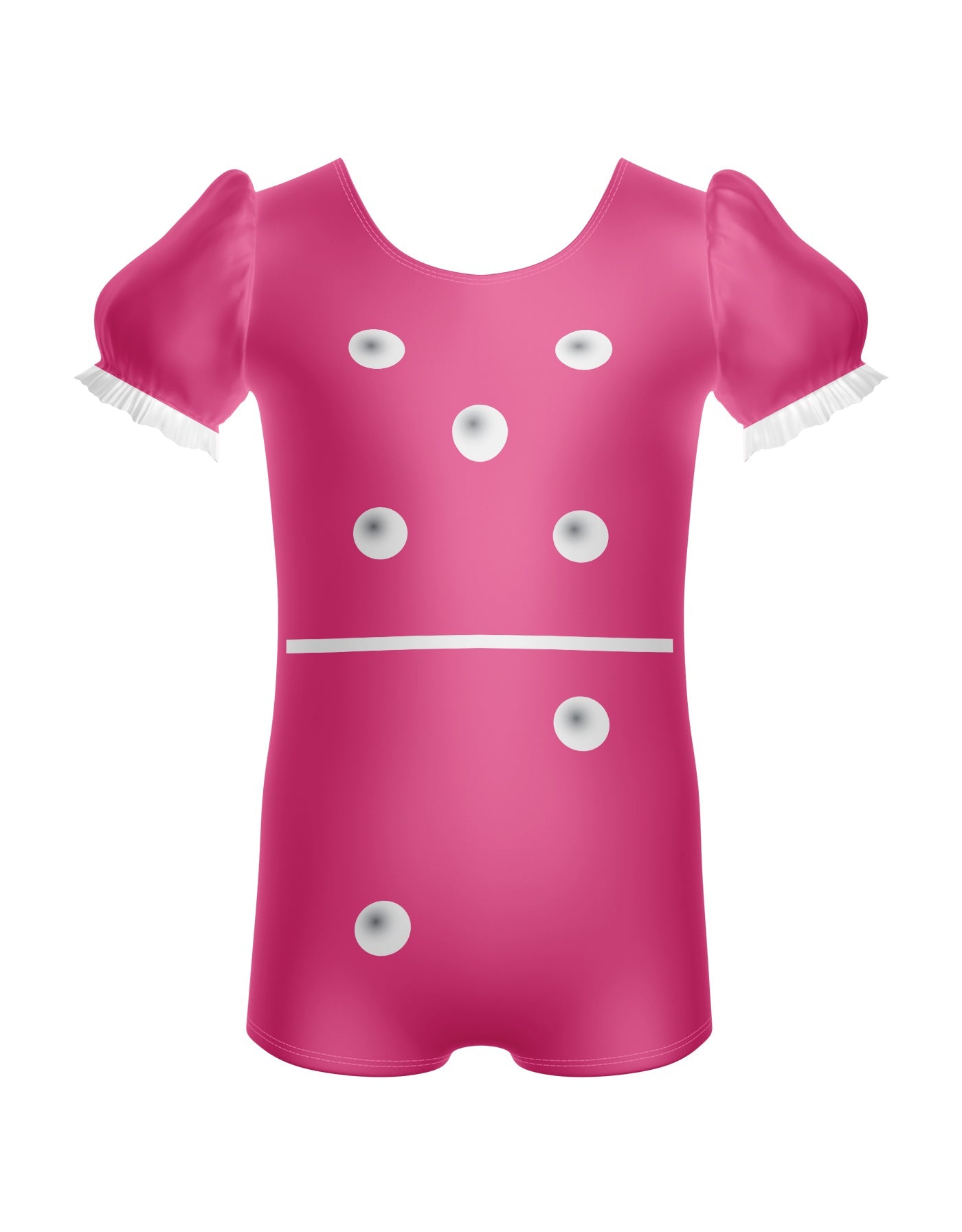 Dominos Puff Sleeve Biketard