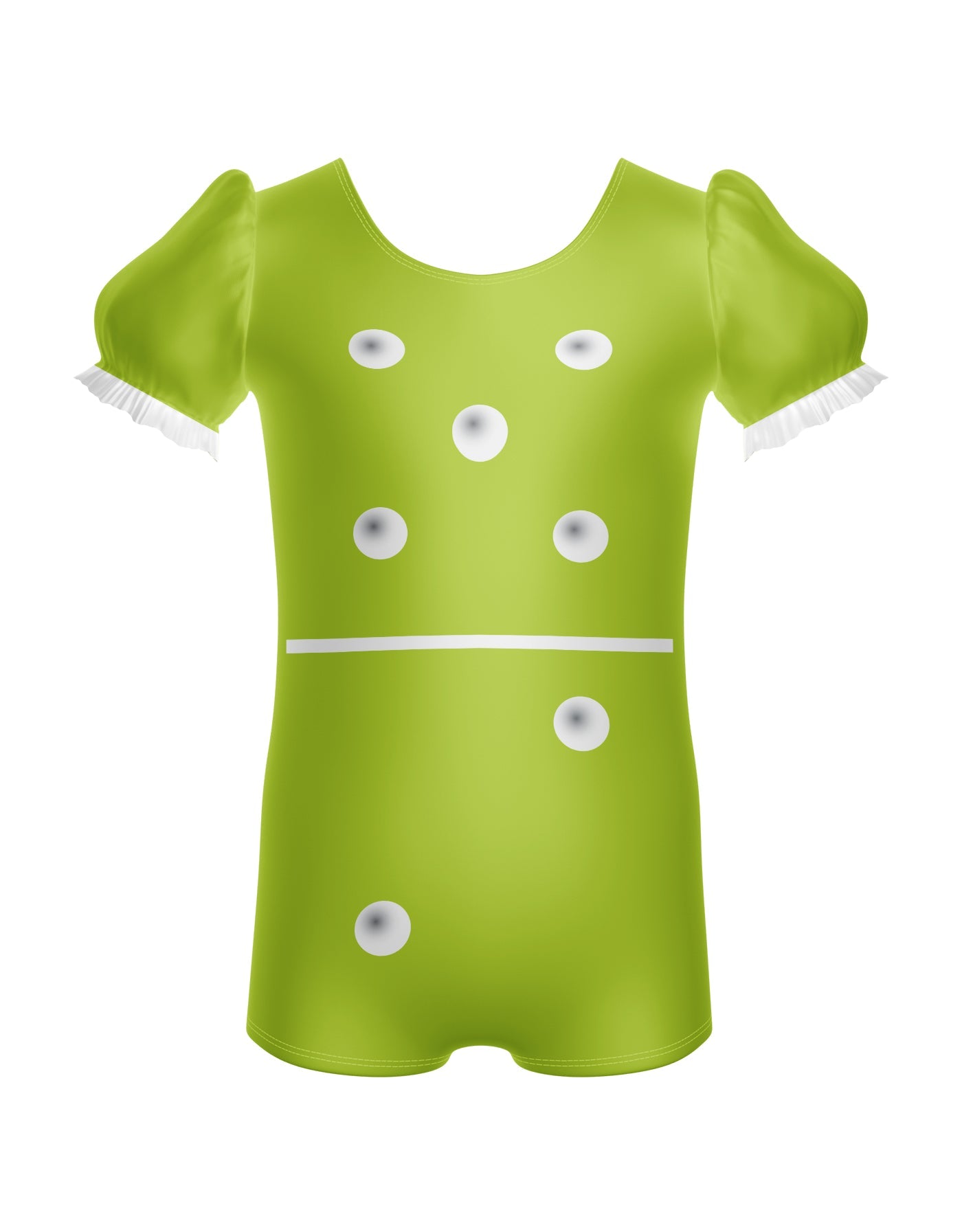 Dominos Puff Sleeve Biketard