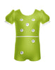 Dominos Puff Sleeve Biketard