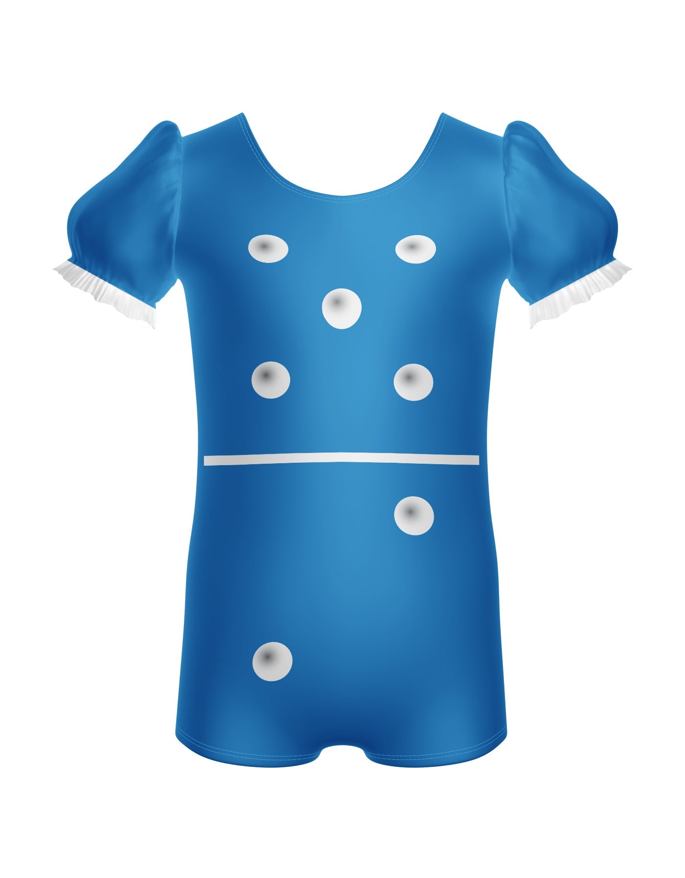 Dominos Puff Sleeve Biketard