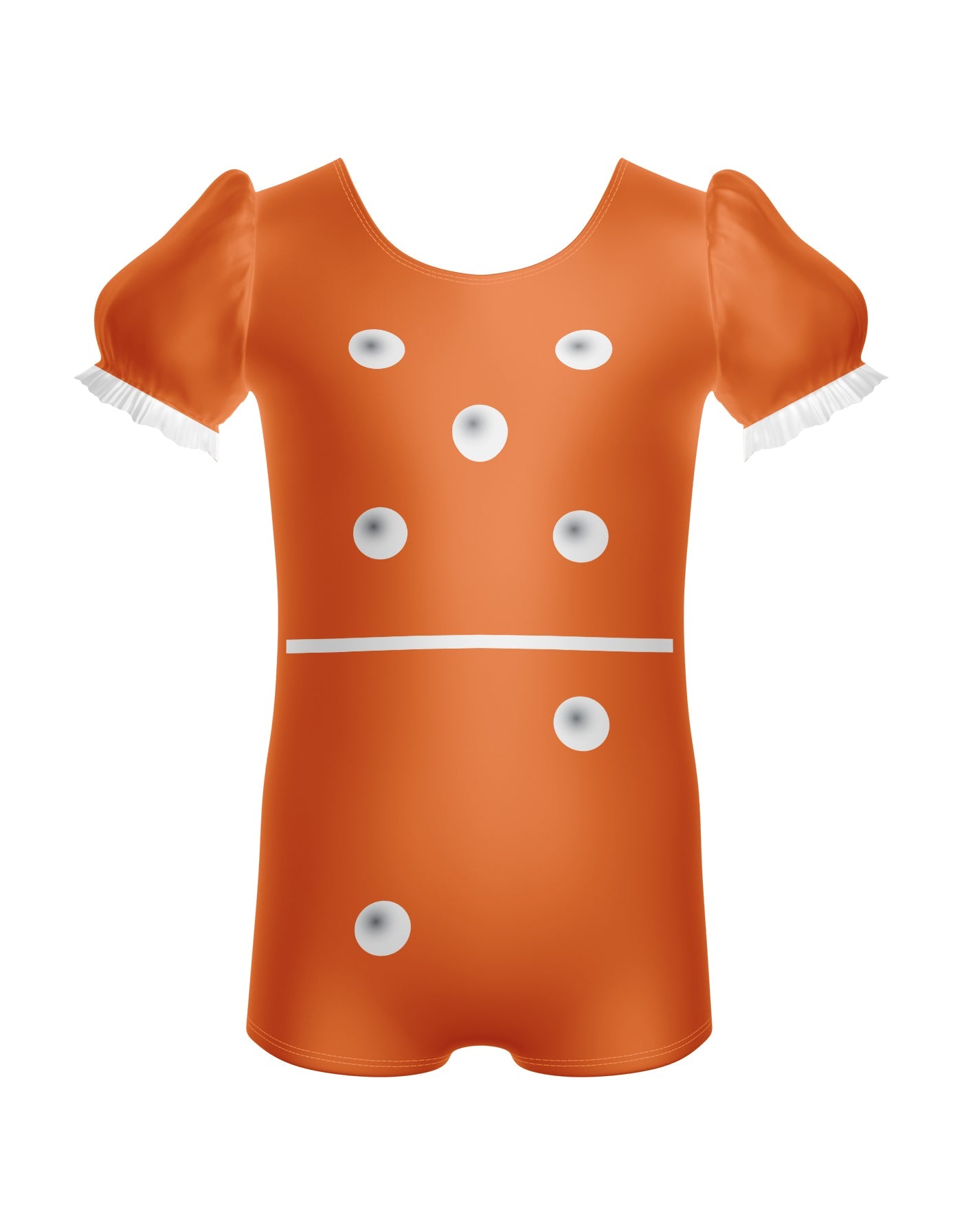 Dominos Puff Sleeve Biketard