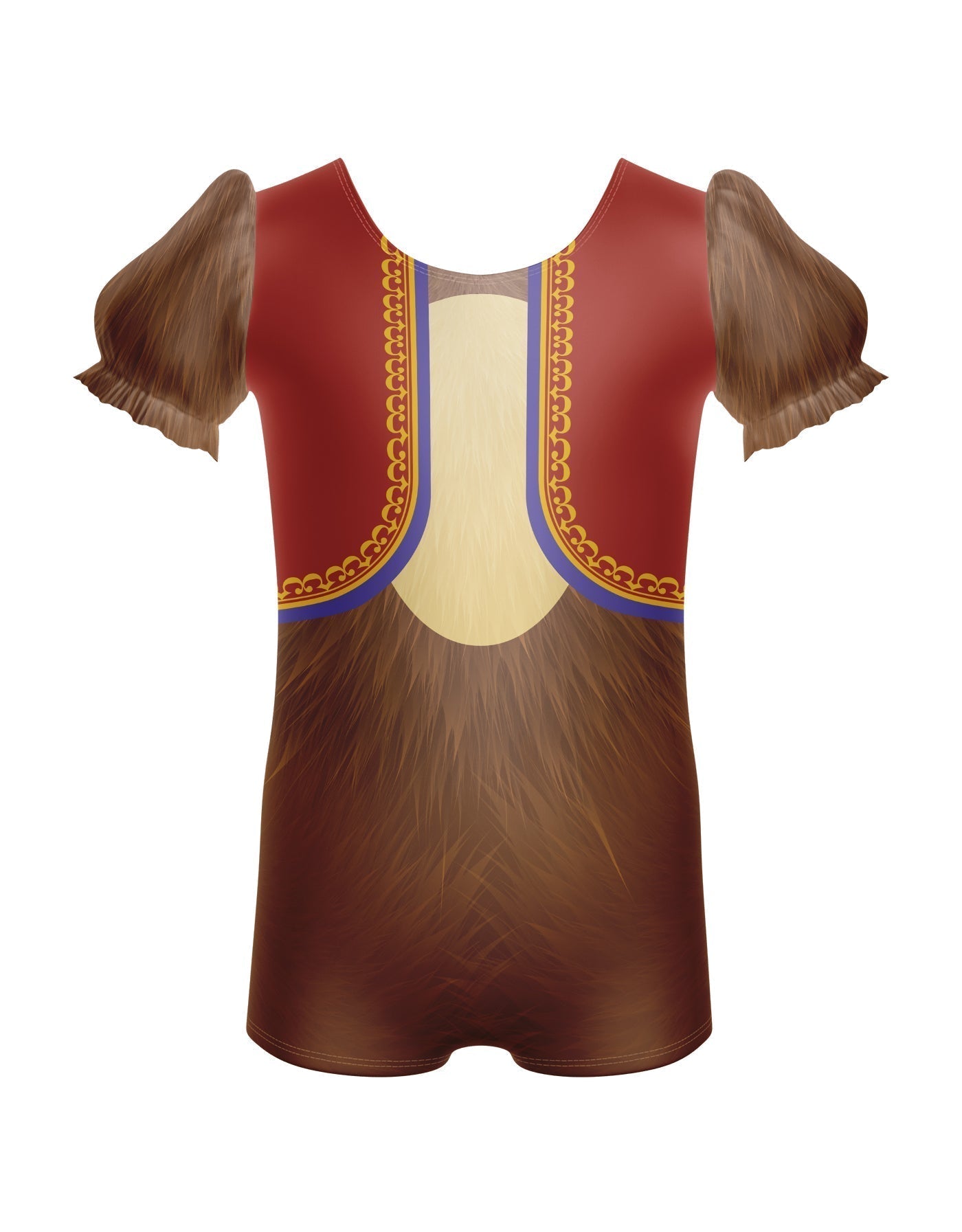 Lil Monkey Puff Sleeve Biketard