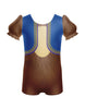 Lil Monkey Puff Sleeve Biketard