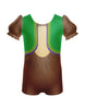 Lil Monkey Puff Sleeve Biketard