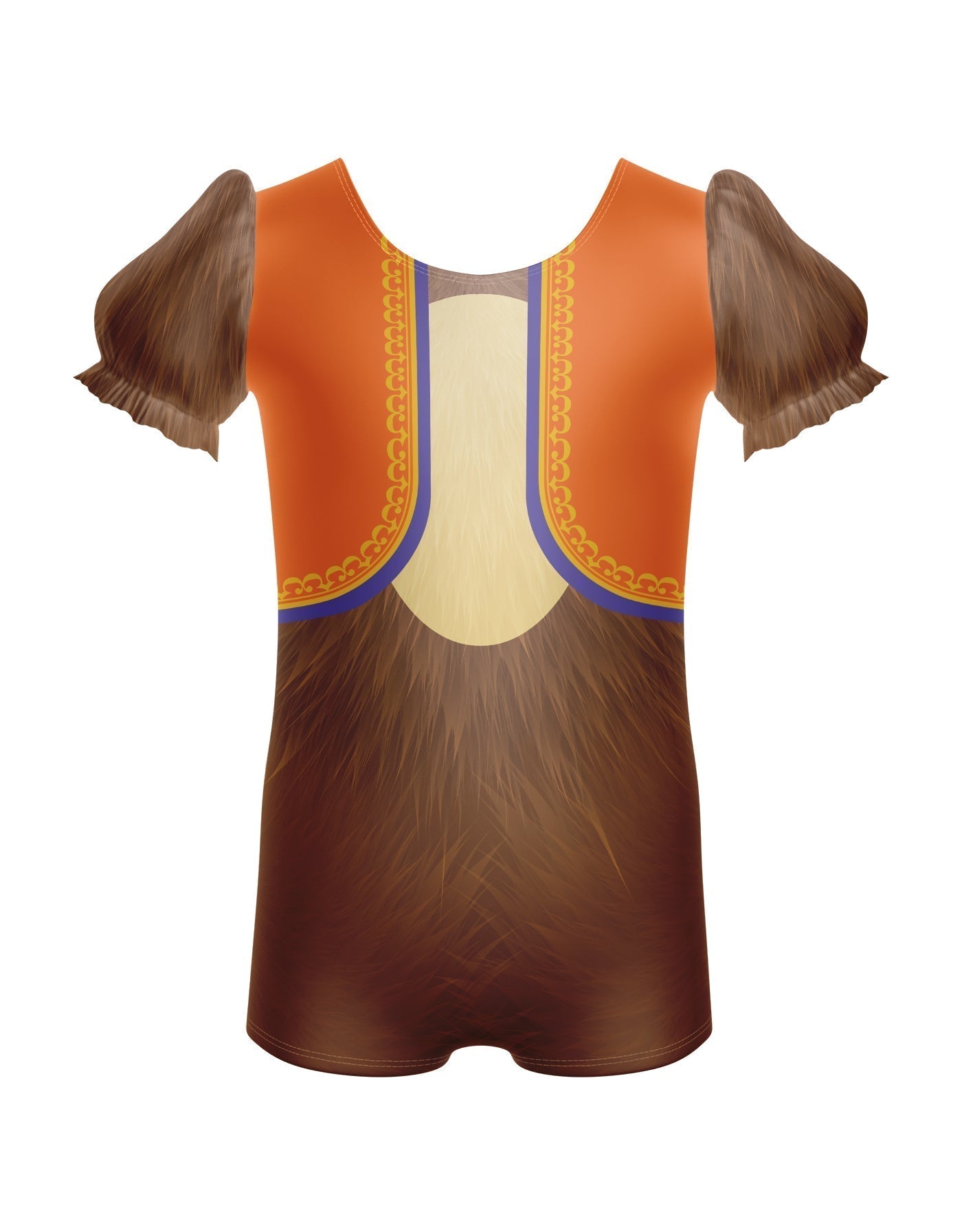 Lil Monkey Puff Sleeve Biketard
