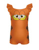 Lazy Cat Camisole Flutter Sleeve Biketard