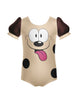 Lazy Dog Puff Sleeve Leotard