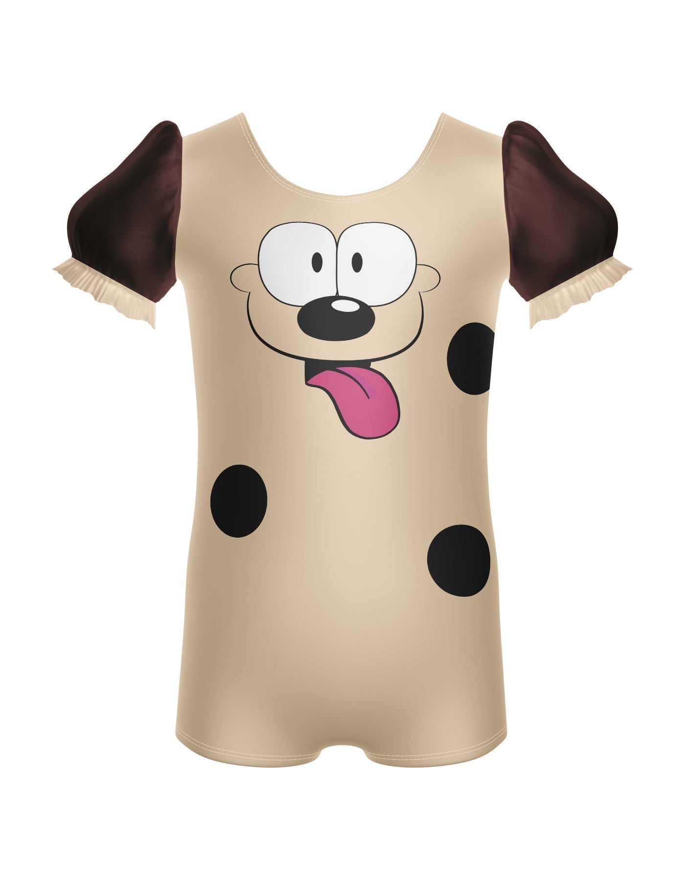 Lazy Dog Puff Sleeve Biketard