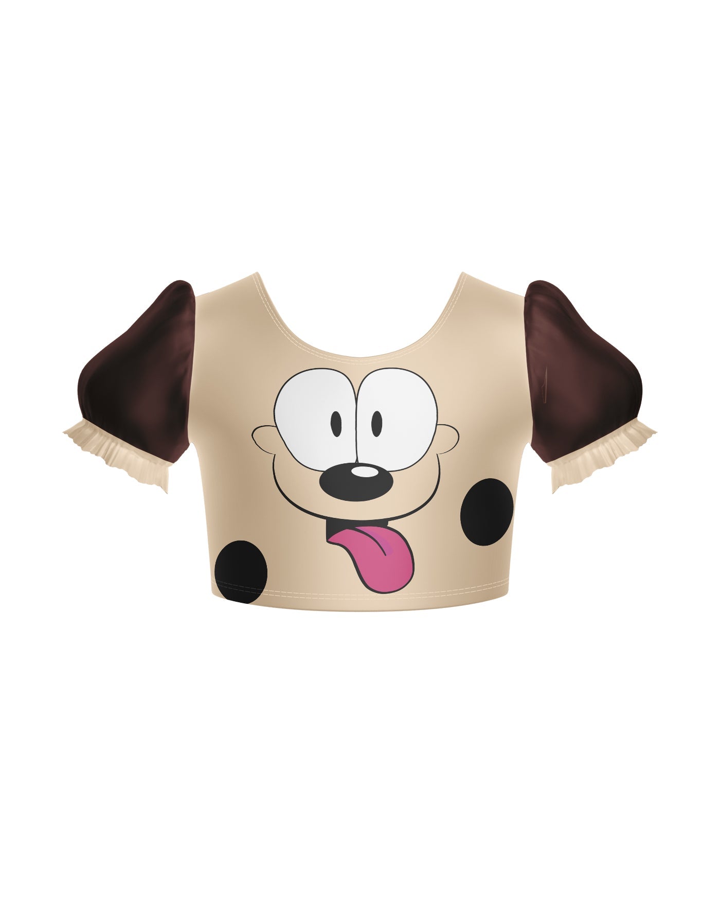 Lazy Dog Puff Sleeve Crop Top