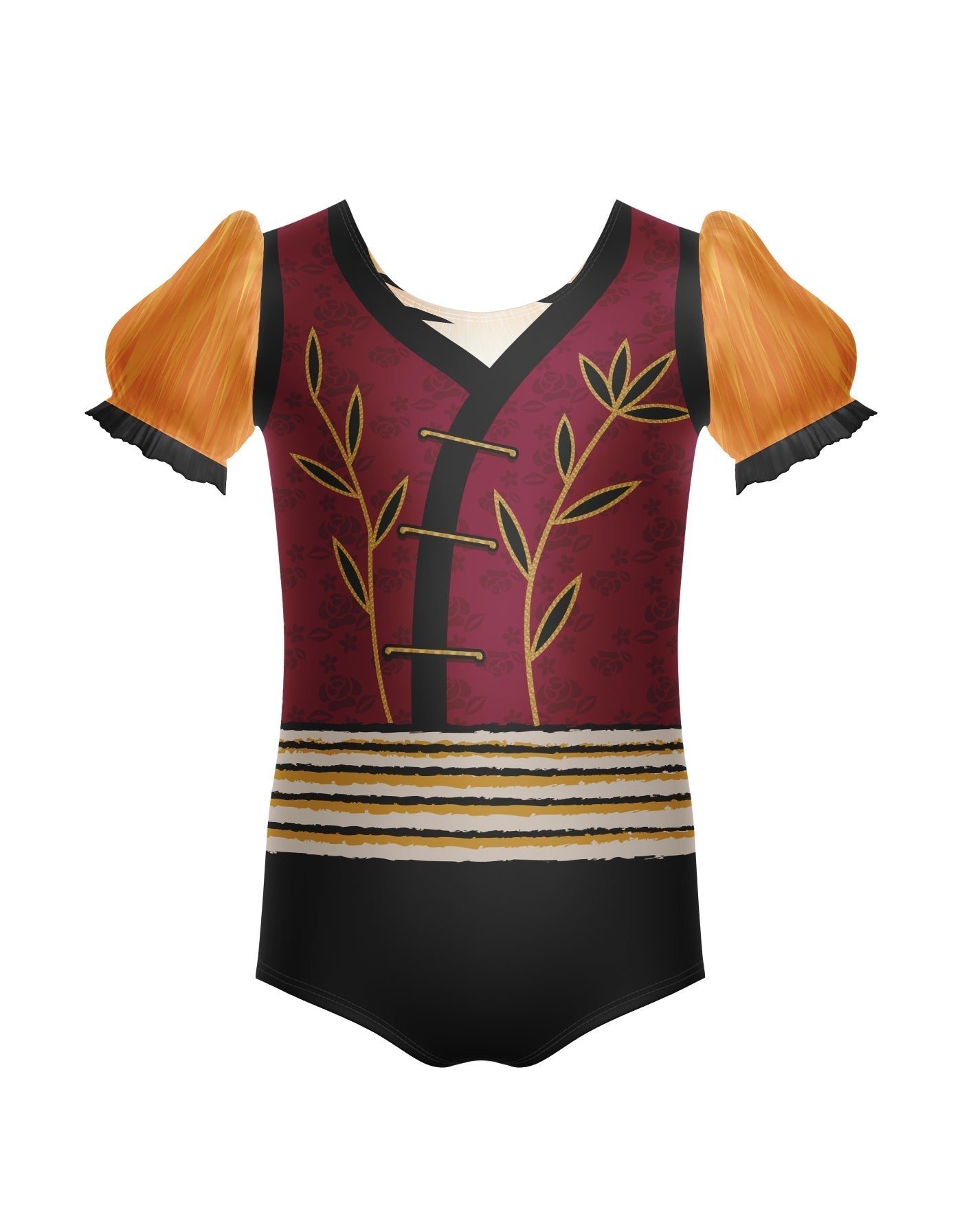 Karate Animals - Tiger - Kung Fu Panda Puff Sleeve Leotard