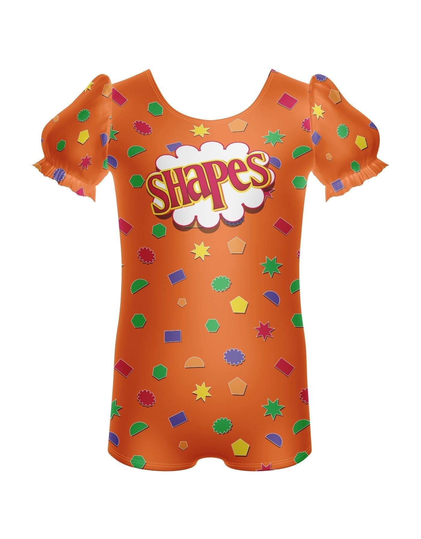 Shapes Puff Sleeve Biketard