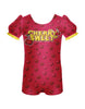 Cherry Sweet Puff Sleeve Biketard