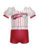 All Stars Baseball Puff Sleeve Biketard