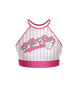 All Stars Baseball Halter Binding Crop Top