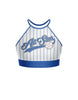 All Stars Baseball Halter Binding Crop Top