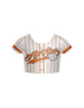 Little All Star Cap Sleeve Crop Top