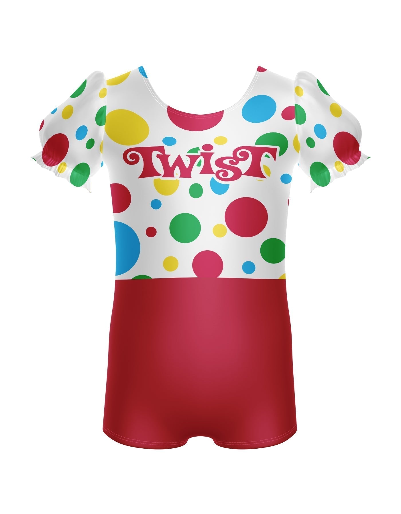 Do The Twist Puff Sleeve Biketard