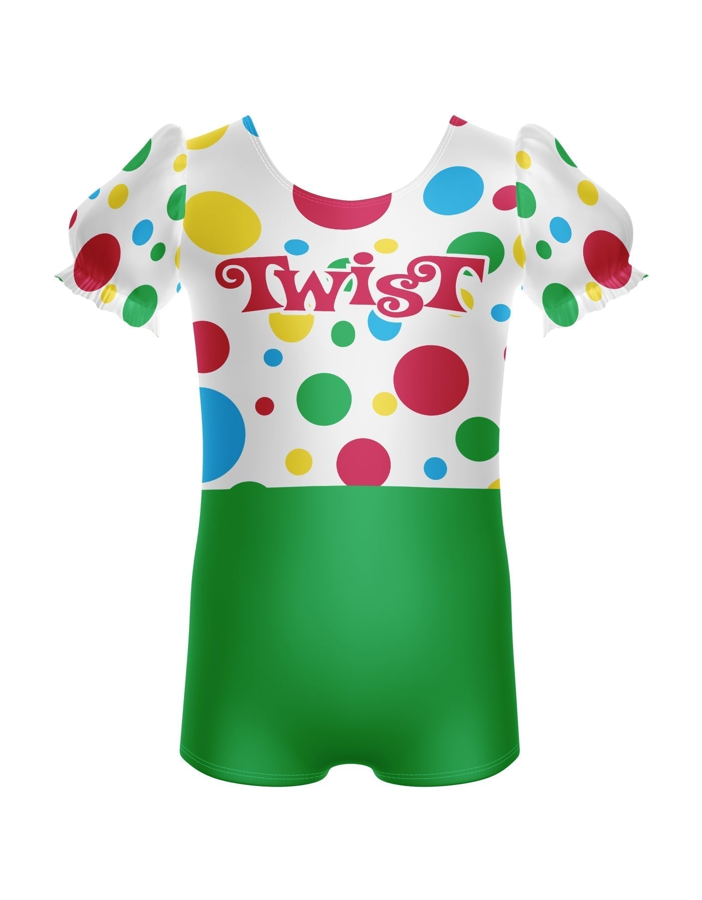 Do The Twist Puff Sleeve Biketard