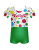 Do The Twist Puff Sleeve Biketard
