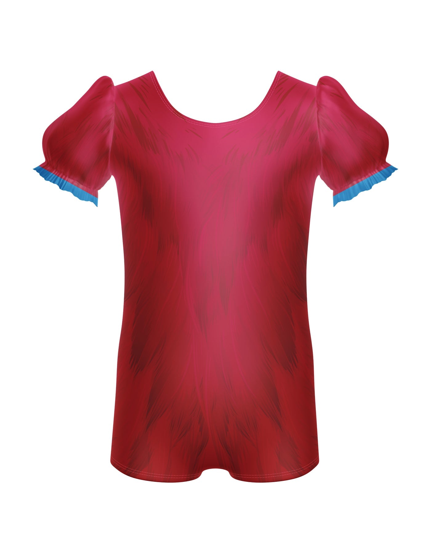Parrot Puff Sleeve Biketard