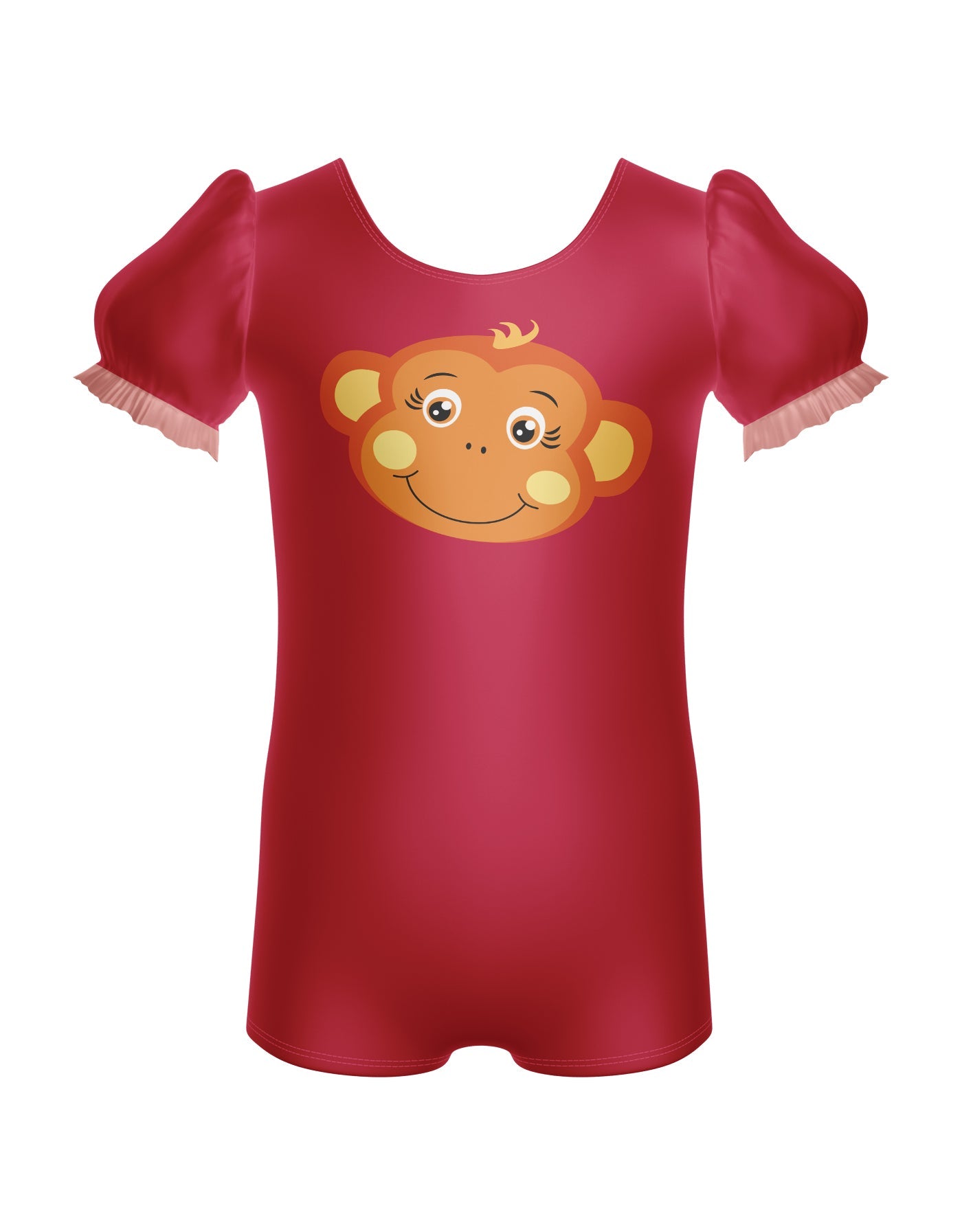 Funky Monkey Puff Sleeve Biketard