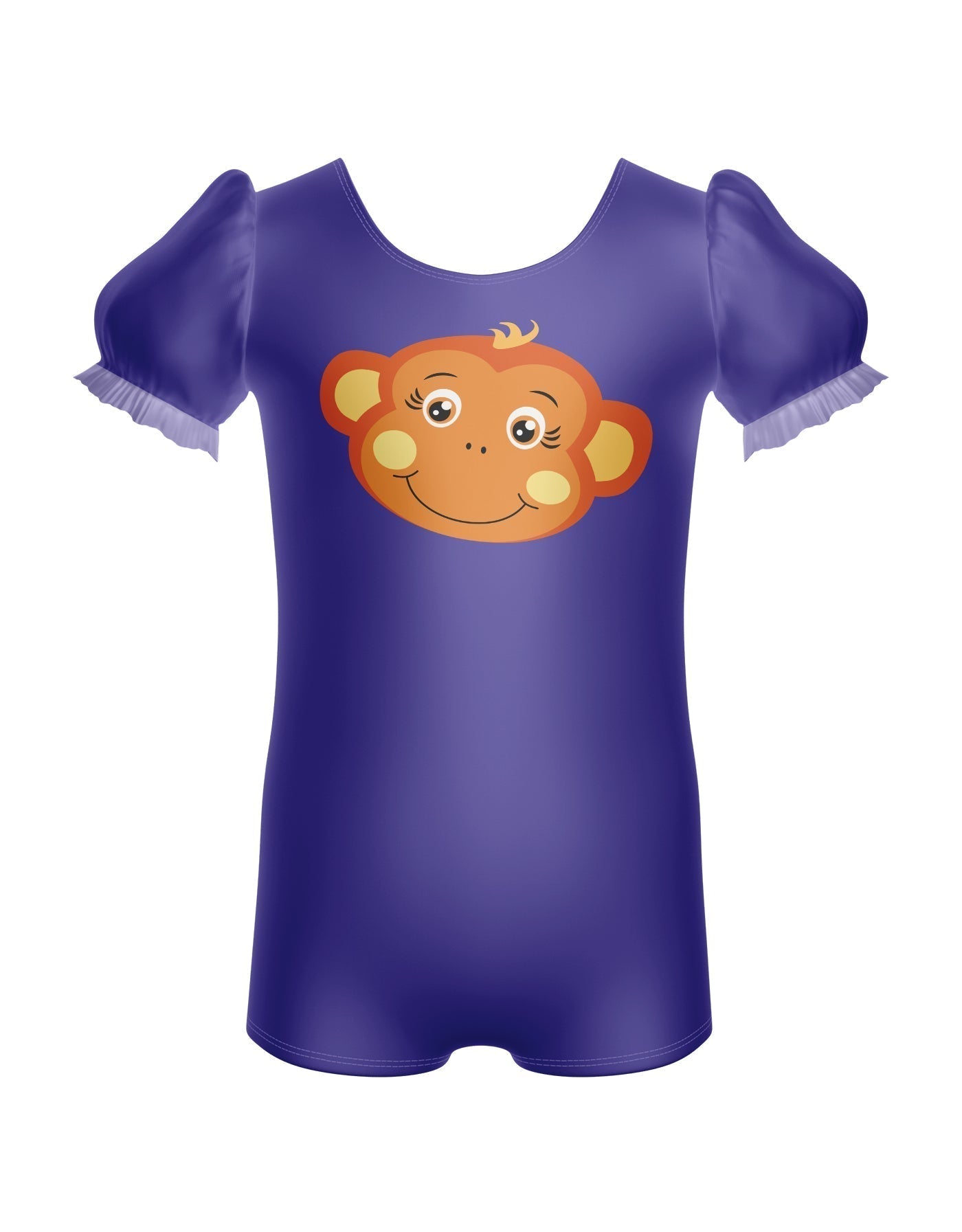 Funky Monkey Puff Sleeve Biketard