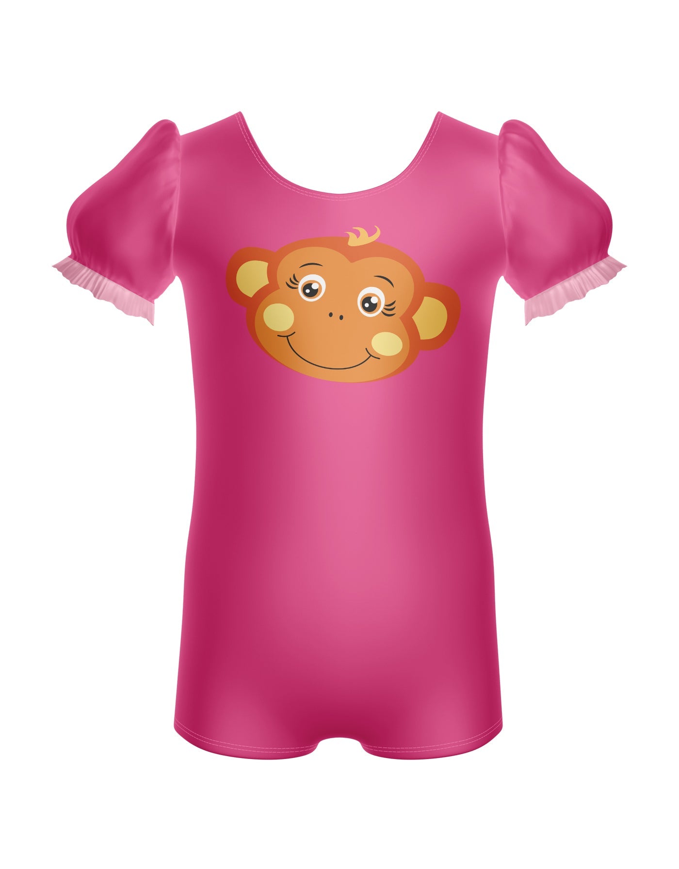 Funky Monkey Puff Sleeve Biketard