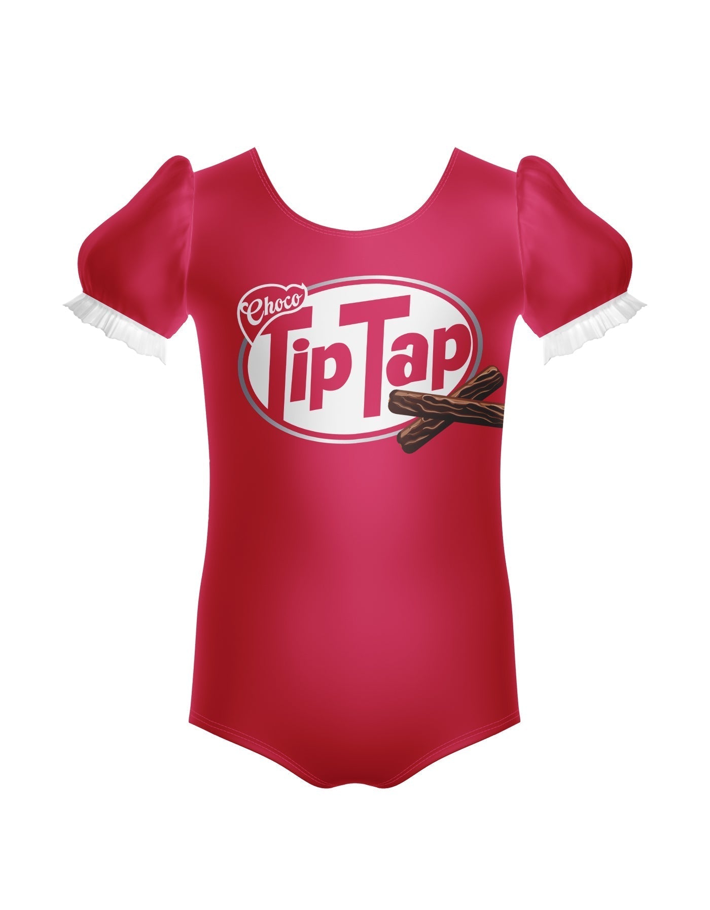 Tip Tap Chocolate Puff Sleeve Leotard