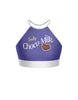 Choco Milk Halter Binding Crop Top