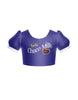 Choco Milk Puff Sleeve Crop Top