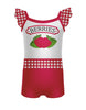 Berry Jam Camisole Flutter Sleeve Biketard