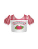 Berry Jam Puff Sleeve Crop Top