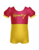 Little Pooh Bear Puff Sleeve Biketard