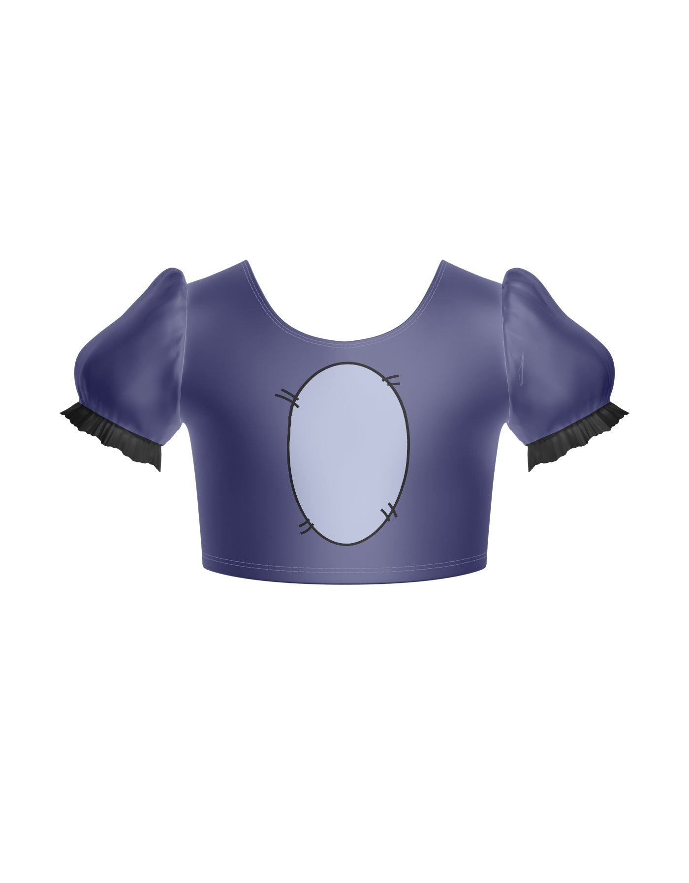 Little Donkey Puff Sleeve Crop Top