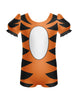 Little Tiger Puff Sleeve Biketard
