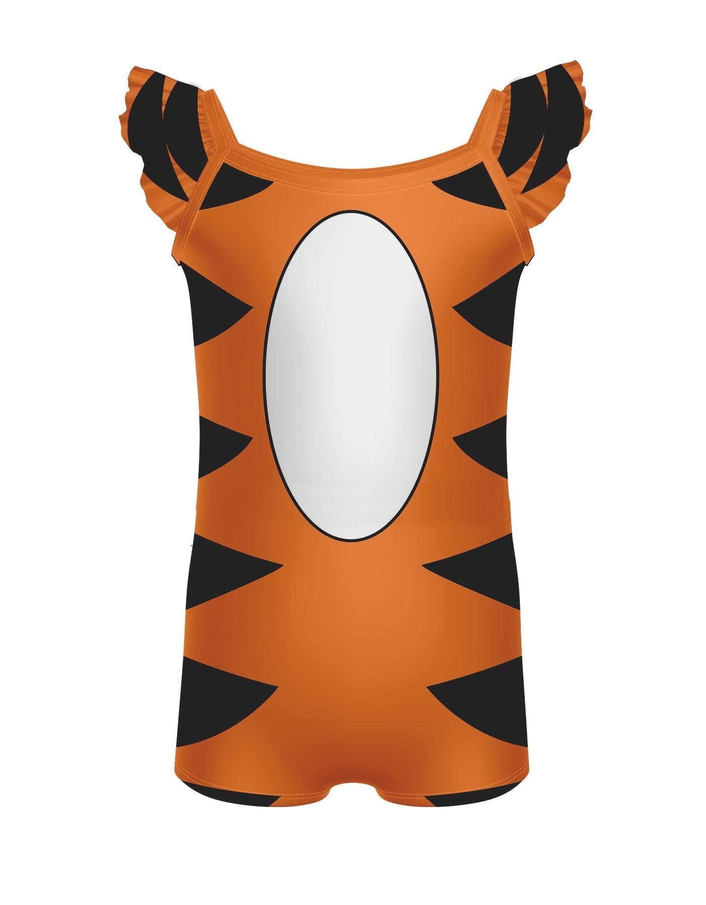 Little Tiger Camisole Flutter Sleeve Biketard