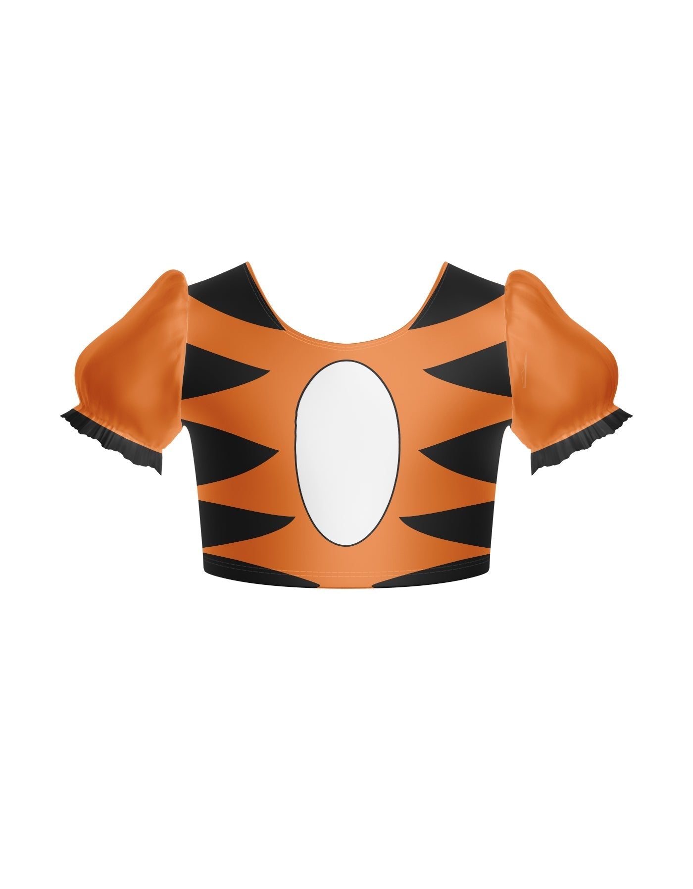 Little Tiger Puff Sleeve Crop Top