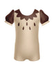 Little Owl Puff Sleeve Biketard