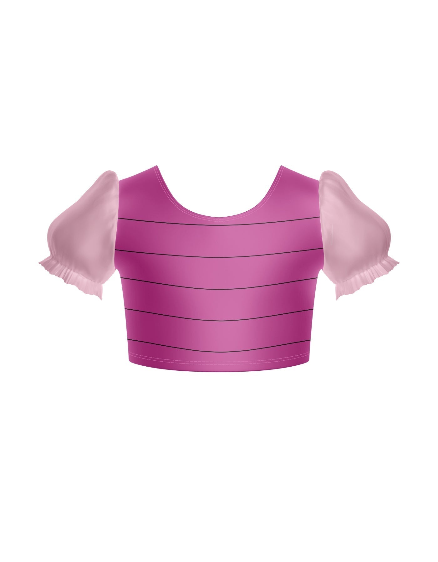 Little Piglet Puff Sleeve Crop Top