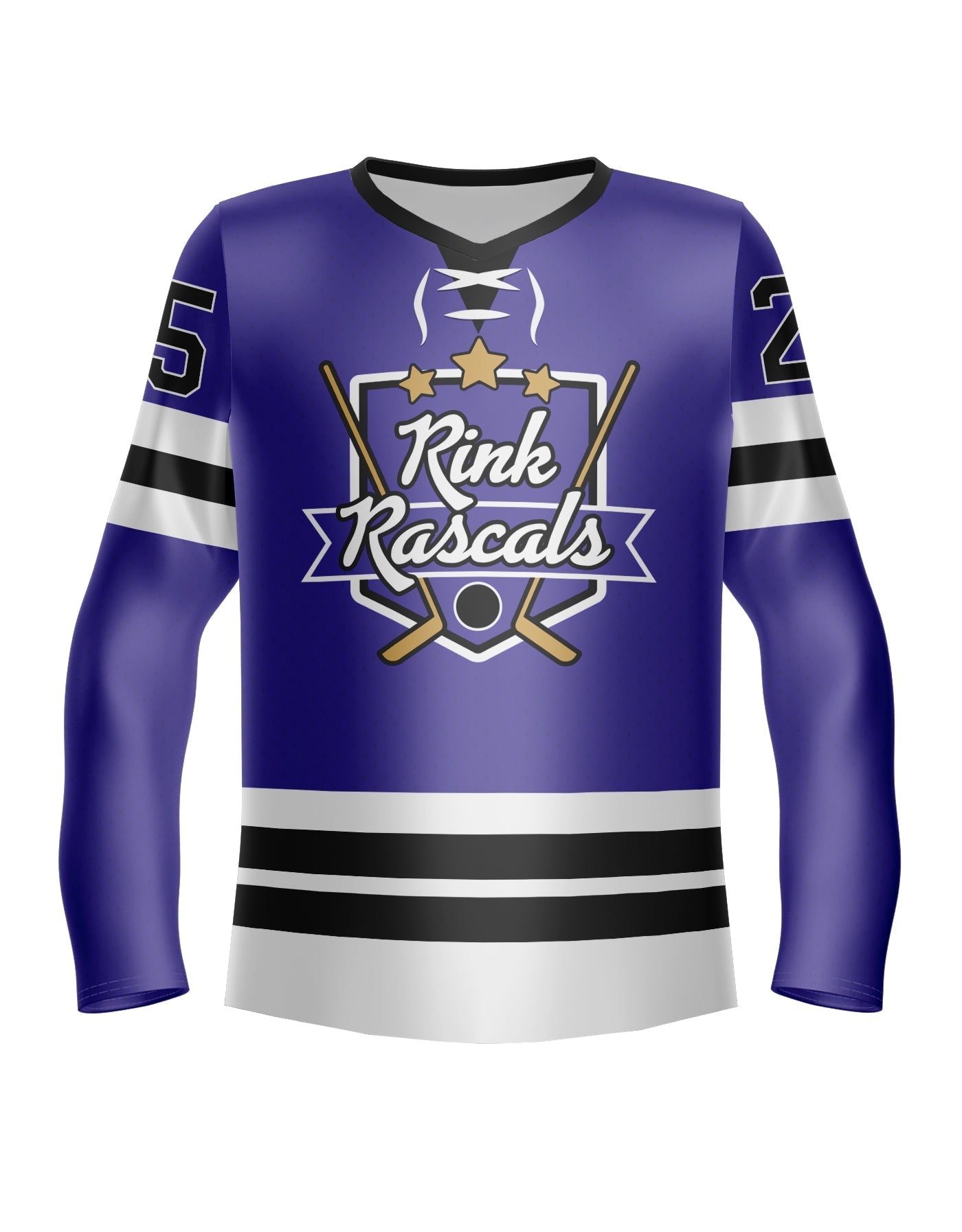 Penalty Box - Hockey Boys LS V Neck Shirt